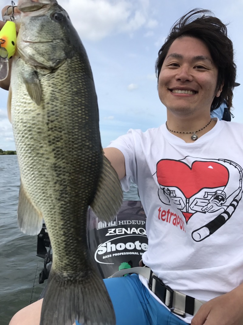 人生初のバス釣り!