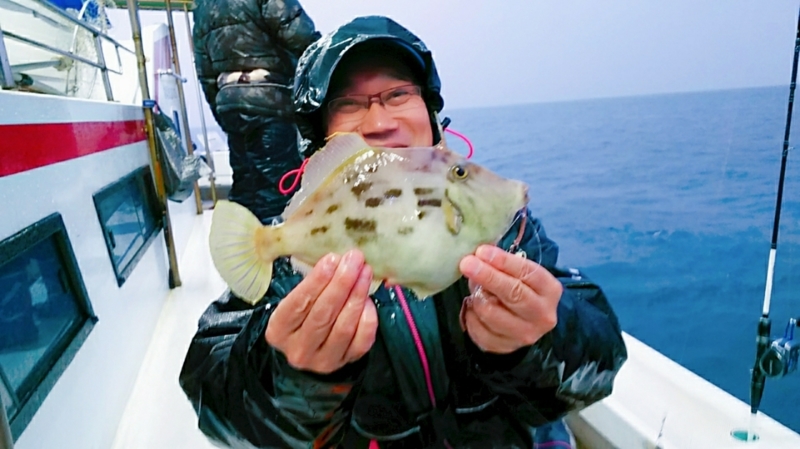 今シーズン初船カワハギ