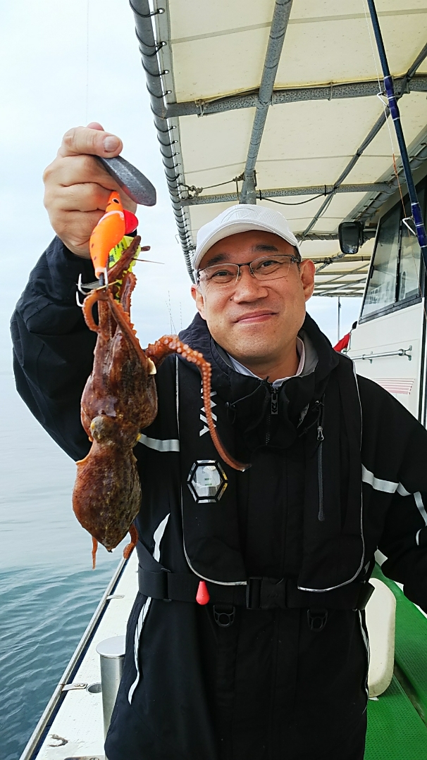 今年初船タコ釣り