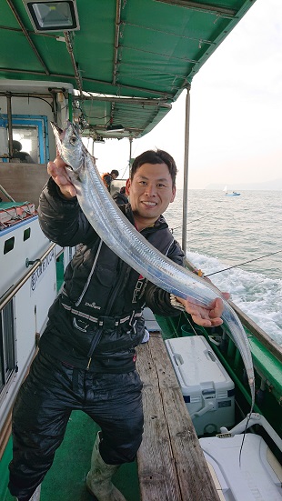 小島沖 船タチウオ