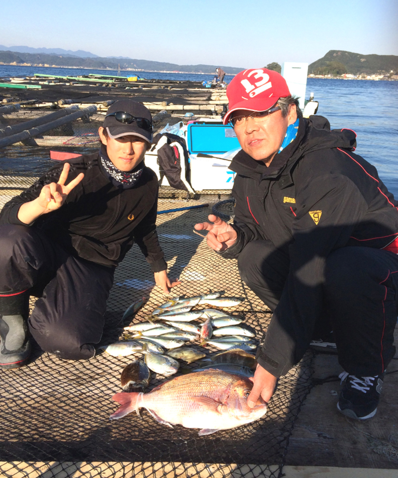 和歌山串本での筏五目釣り