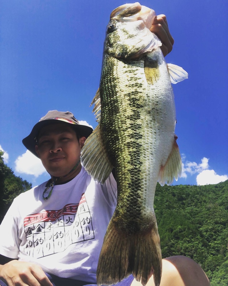 晴天真夏の池原ダム