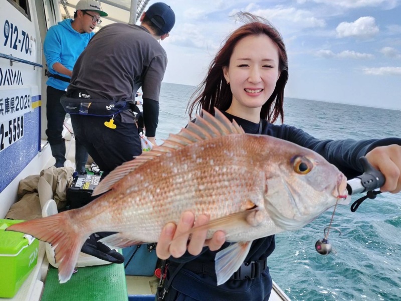 初!ひとつテンヤ真鯛釣り!